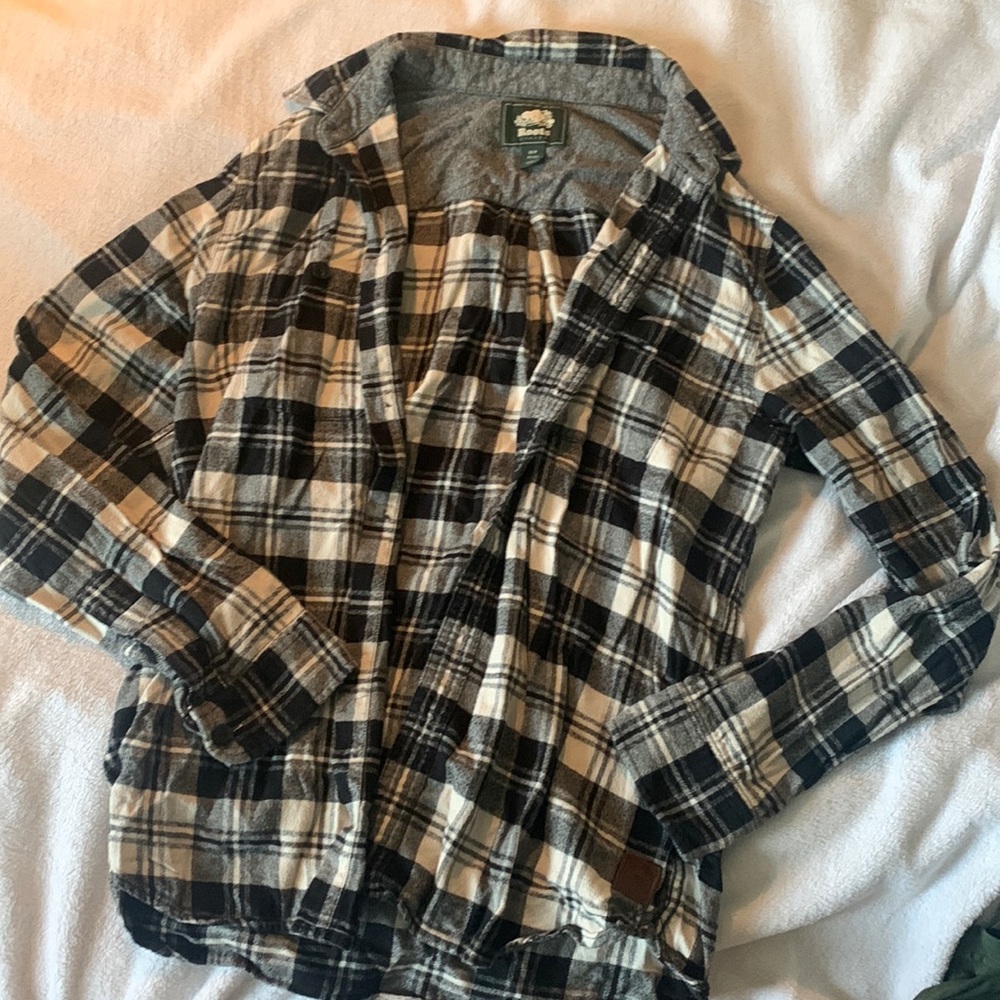 Roots plaid shirt